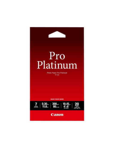 Papel fotografico canon pro platinum pt - 101