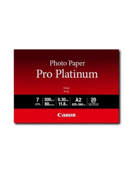 Papel fotografico canon pro platinum pt - 101