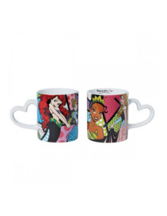 Taza enesco disney princesas ariel cenicienta