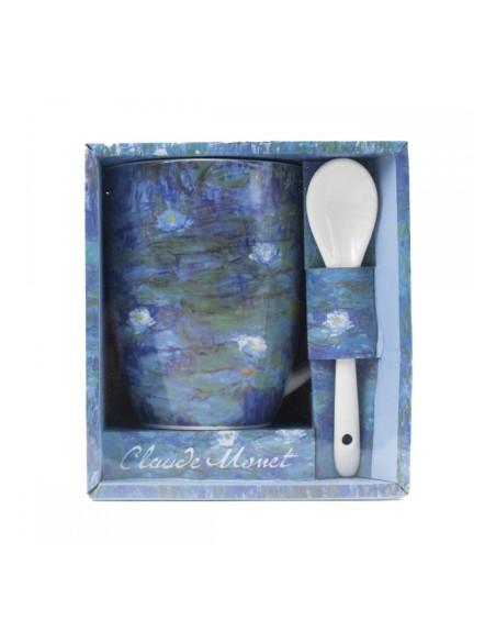 Taza y cuchara enesco nenúfares claude