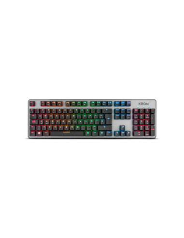 Teclado gaming krom kernel usb retroiluminado