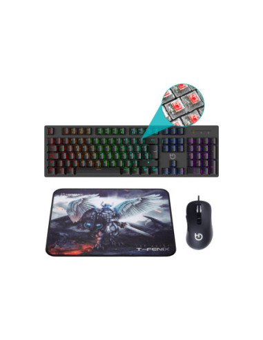 Pack hiditec teclado gaming gk400+raton blitz