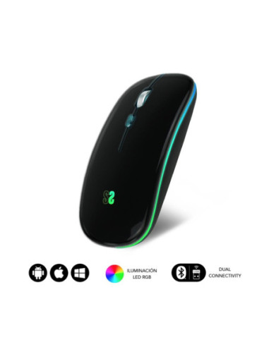 Raton inalambrico subblim submo - ldflat1 negro