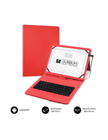 Funda + teclado subblim keytab pro