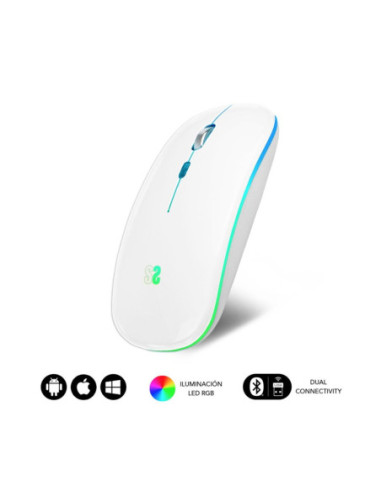 Raton inalambrico subblim submo - ldflat2 blanco