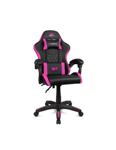 Silla gaming drift dr35 negra fucsia