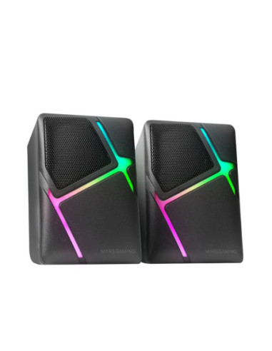 Altavoces mars gaming ms - h rgb negro