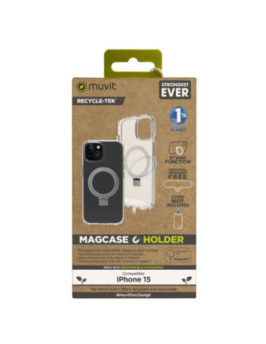 Funda muvit recycletek magsafe + soporte