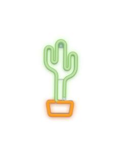 Lampara forever neon led cactus orange