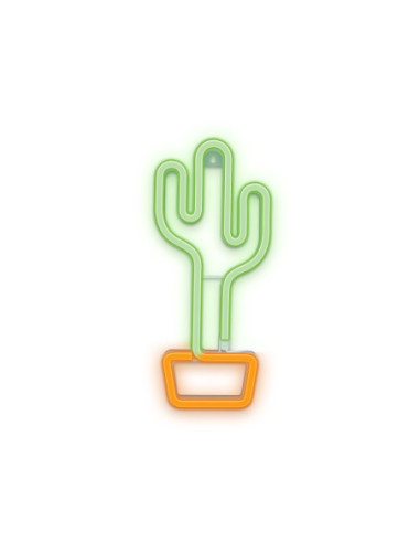 Lampara forever neon led cactus orange