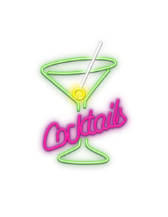 Lampara forever neon plexi led cocktails