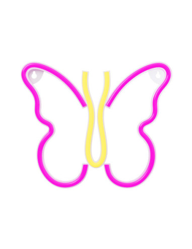 Lampara forever neon led butterfly pink