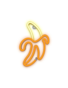 Lampara forever neon led banana white