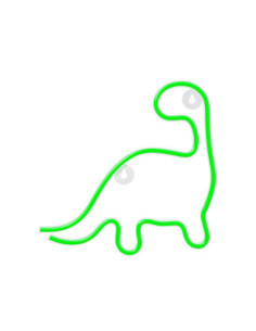 Lampara forever neon led dinosaur green