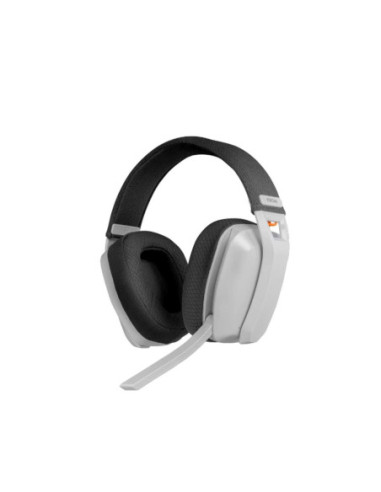 Auriculares gaming krom kanji inalambrico blanco