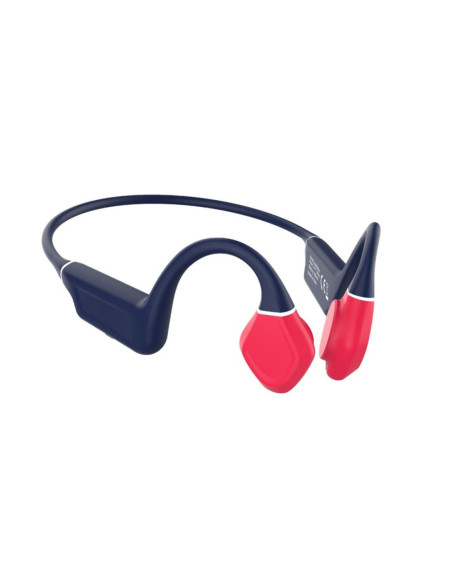 Auriculares leotec earphones inalambrico azul rojo