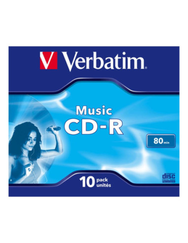 Verbatim cd - r 700mb 16x tarrina 10