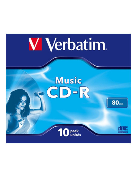 Verbatim cd - r 700mb 16x tarrina 10