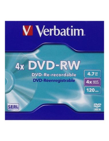 Verbatim dvd - rw 4.7gb 4x tarrina 5
