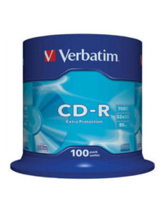 Verbatim cd - r 700mb 48x tarrina 100