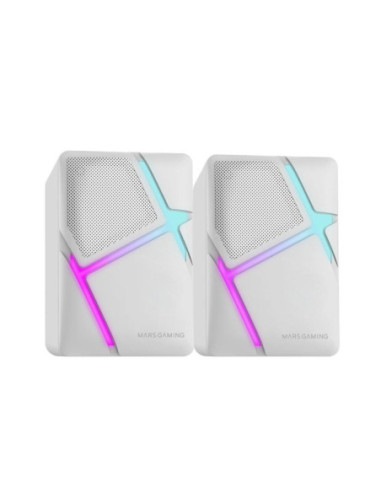Altavoces mars gaming 2.0 mshw blanco