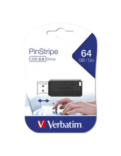 Memoria usb 2.0 verbatim pinstripe 64gb