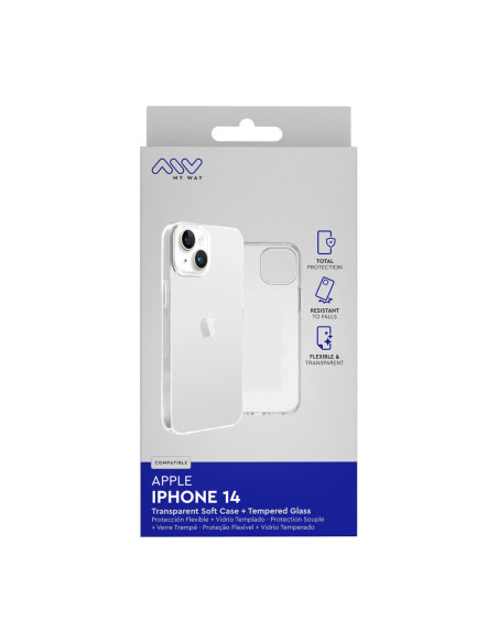 Carcasa myway apple iphone 14 transparente