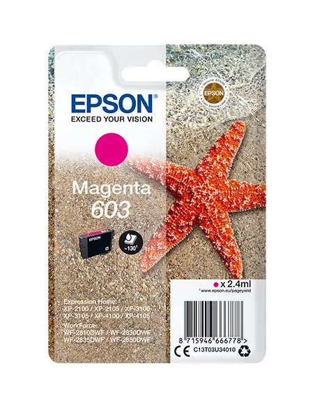 Cartucho tinta epson c13t03u34010 singlepack magenta