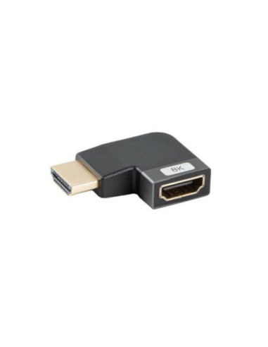 Adaptador hdmi 8k lanberg macho - hembra angulo