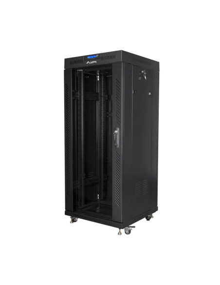Armario lanberg 19 pulgadas 27u 600x600 negro