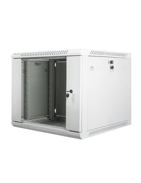 Armario lanberg 19 pulgadas 9u 600x600 gris