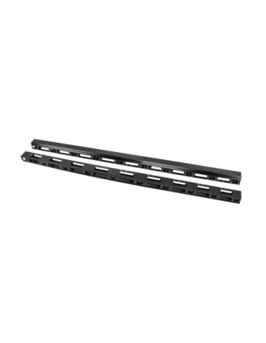 Panel organizador cables vertical rack 19 pulgadas