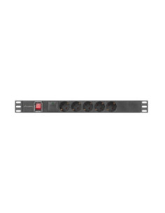 Regleta lanberg 1u 16a rack 19 pulgadas