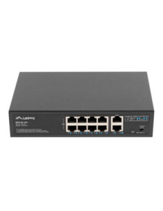 Switch lanberg 10 puertos 100mb 8xpoe+