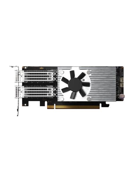 Tarjeta red qnap qxg - 100g2sf - e810 2x qsfp28