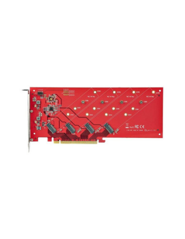 Tarjeta interfaz startech quad - m2 - pcie - card - b