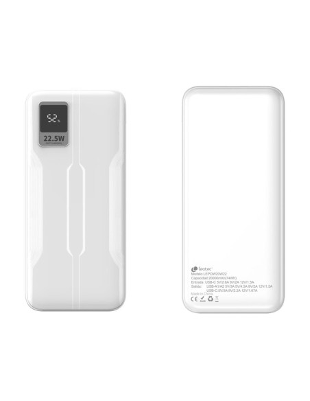 Powerbank leotec pd20w 20000mah blanco