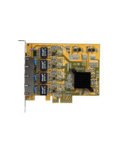 Tarjeta red startech 4x rj45 pci