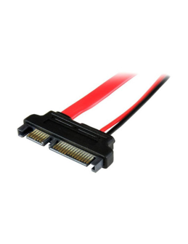 Cable sata startech 0.15m macho - hembra rojo