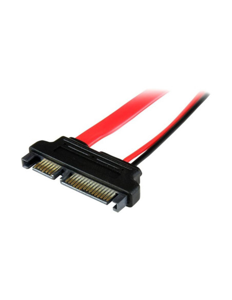 Cable sata startech 0.15m macho - hembra rojo