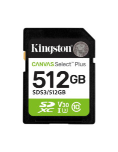 Tarjeta memoria sdxc 512gb kingston canvas