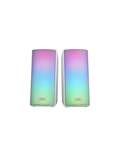 Altavoces mars gaming 2.0 msrgb2 blanco