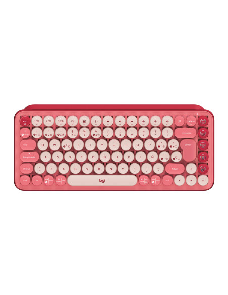 Teclado logitech pop keys heartbreaker rosa