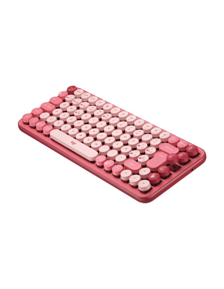 Teclado logitech pop keys heartbreaker rosa