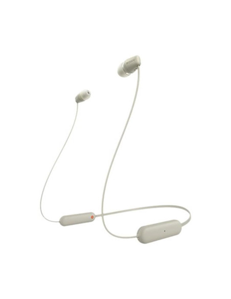 Auriculares sony wi - c100 inalambrico beige