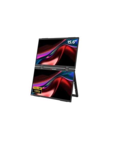 Monitor led portatil doble 15.6 pulgadas verbatim