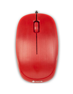 Raton con cable ngs flamered optico