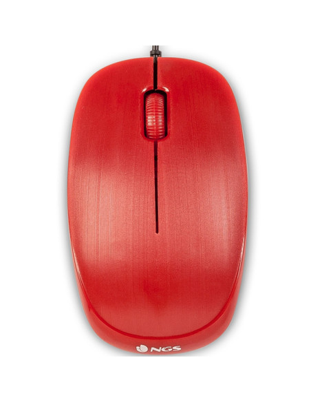 Raton con cable ngs flamered optico