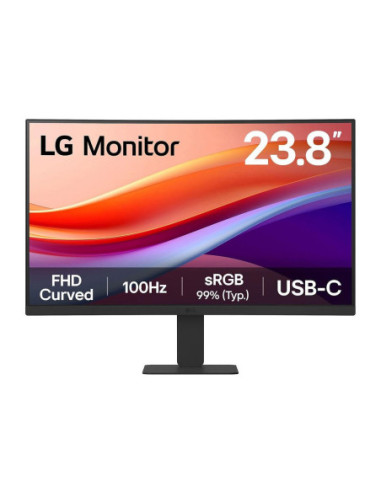 Monitor curvo lg 24u421a - b 24 pulgadas fhd