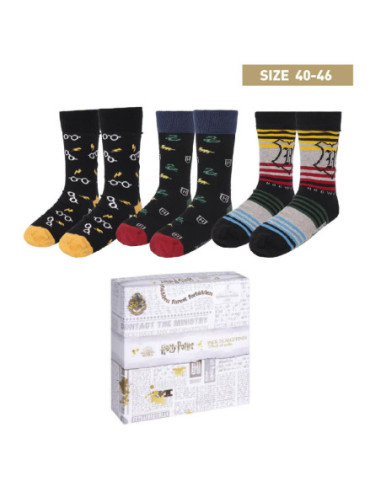 Pack calcetines 3 piezas harry potter
